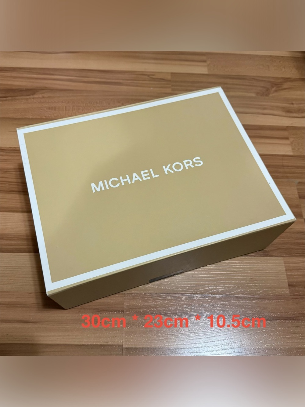 Michael Kors Beige and White Logo Gift Box